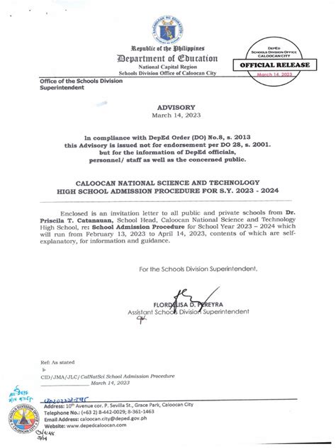 caloocan science high school entrance exam 2024-2025|HOME .